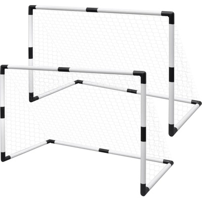 vidaXL Мини футболни врати за деца, 2 бр, 91, 5х48х61 см (90571)