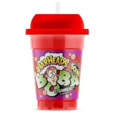 Warheads nápoj s boba kuličkami s příchutí jahody 400 ml