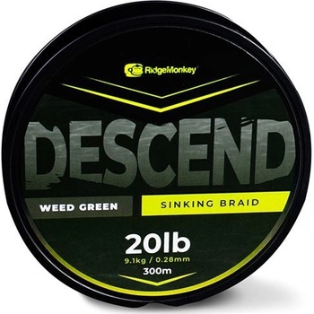 RidgeMonkey Šnúra Descend Sinking Braid 300m 0,28mm 20lb