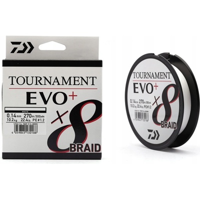 Daiwa Šnúra Tournament X8 Braid EVO+ White 135m 0,12mm