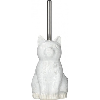 Wenko WC kefa a držiak Cat 14 x 22 cm keramický biely