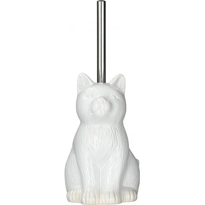 Wenko WC kefa a držiak Cat 14 x 22 cm keramický biely