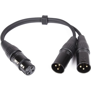 s. Cab Y099-03, XLR-M/2xXLR-F, 0.3m (Y099-03)