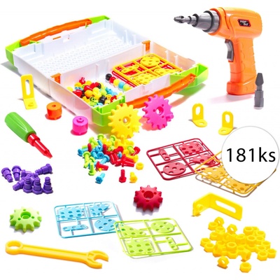 FunPlay FP8378 2 dielňa pre deti Malý kutil 181 ks