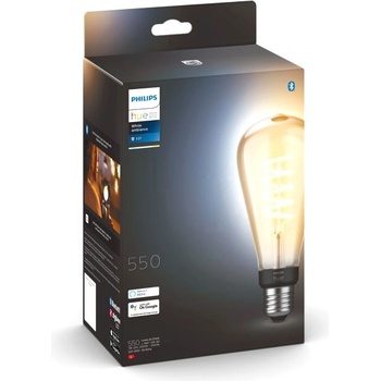 Philips Смарт крушка Philips - Hue Filament Ambiance, 7W, E27, ST72, dimmer (871951430150400)