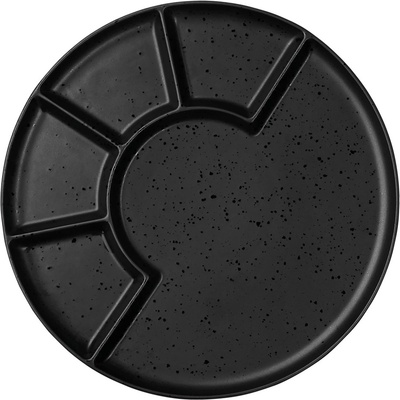 ASA Selection Servírovací talíř z porcelánu průměr Coppa Kuro 24,2cm
