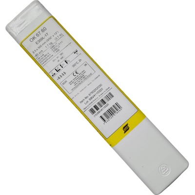 Esab Rutil-kyslá OK 67.60 2,5 x 300 mm 1/4 VP 1,5 kg