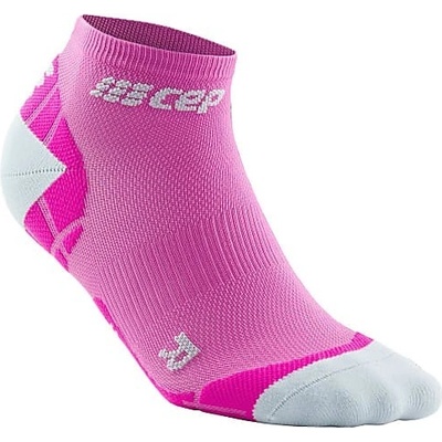 CEP bežecké ponožky ultralight Low Cut Socks women pink grey