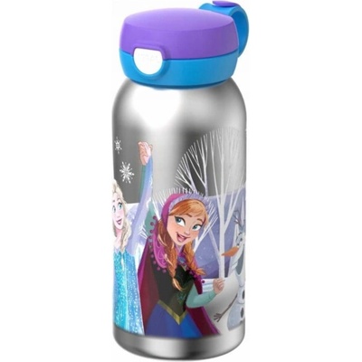 Mepal Flip Cap Campus ocelová láhev 600 ml Ledové království