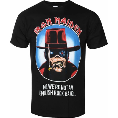 ROCK OFF Iron Maiden - Not An English Rock - ЧЕРЕН - ROCK OFF - мъжка тениска - IMTEE112MB