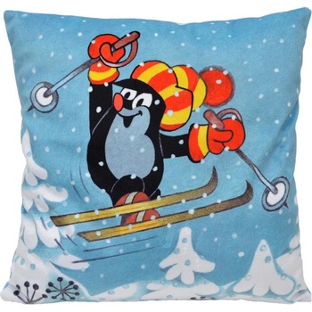 Moravská ústředna polštář Krtek lyžař 30x30