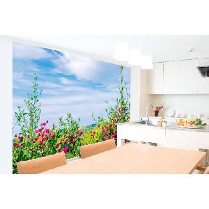 DIMEX ART Самозалепваща се флизелинова фототапета билка с небе 375 x 250 см