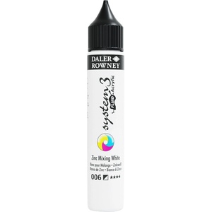 Daler-Rowney System3 АКРИЛНА боя Zinc Mixing White 29, 5 ml 1 бр (139029006)