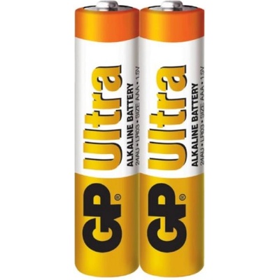 GP Batteries Алкална батерия GP ULTRA LR03, AAA, 2 бр. в опаковка - shrink, 1.5V, 24AU (GP-BA-24AU21-S2)