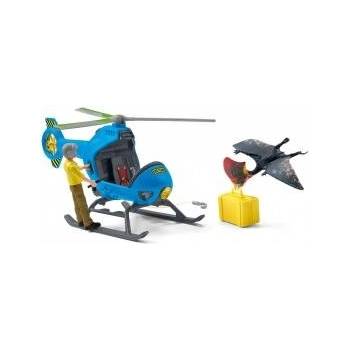Schleich Helicopter Schleich Dinosaurs + 5 Years 19 pcs