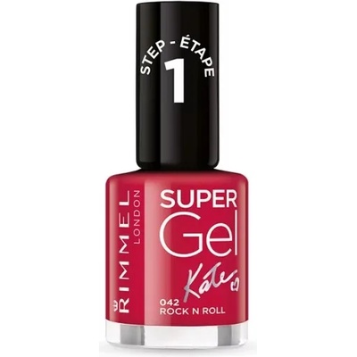 Rimmel Super Gel By Kate лак за нокти Woman 12 мл 042 Rock n Roll