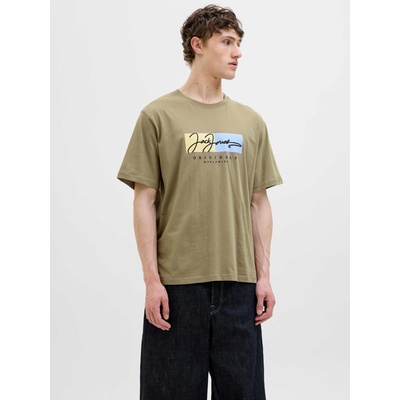JACK & JONES Тениска jorfrederiksberg box script tee ss cn ln