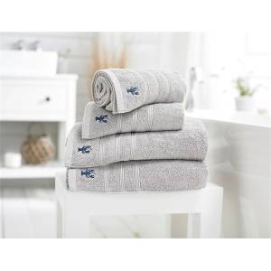 Lobster Creek Хавлиена кърпа Lobster Creek Combed Cotton Towels 550 GSM - Silver