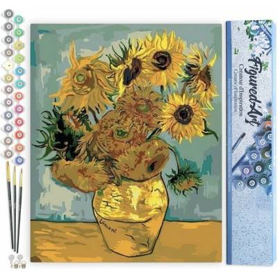 Figured ART Malování podle čísel VAN GOGH SLUNEČNICE bez rámu 40 x 50 cm