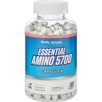 Body Attack Essential Amino 5700, 180 kapsúl