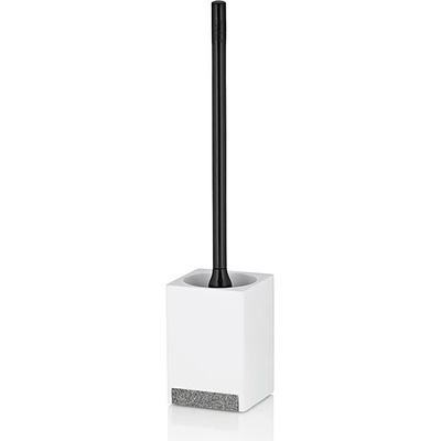 Kela Четка за тоалента kela cube с елемент във вид на камък - бяла (kela 23695)