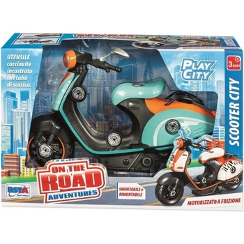RSTA Скутер за сглобяване RS Toys - Vespa, зелен/оранжев (12214 D)
