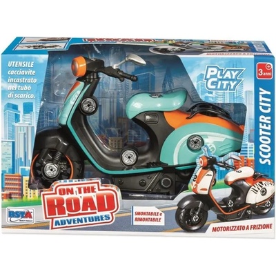 RSTA Скутер за сглобяване RS Toys - Vespa, зелен/оранжев (12214 D)