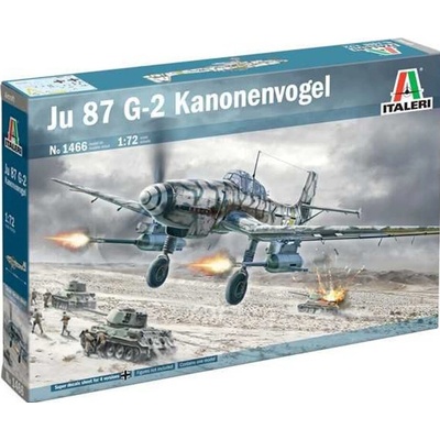 Italeri Ju-87 G-2 Kanonenvogel Model Kit letadlo 1466 1:72