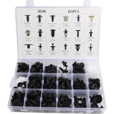 Sada 410 ks plastových príchytiek a nitov do auta – Zbozi.Blesk.cz