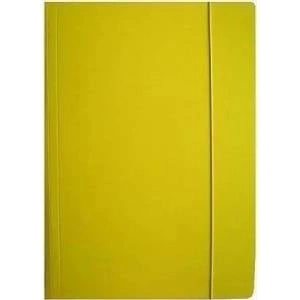 Ziemia Obiecana A4 briefcase with elastic band yellow
