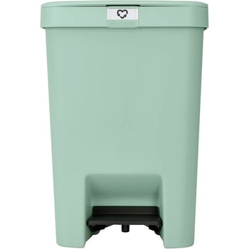 Brabantia Кош за боклук с педал Brabantia StepUp 1008484, 25 л, Екологични материали, Голям отвор, Светлозелен (1008484)
