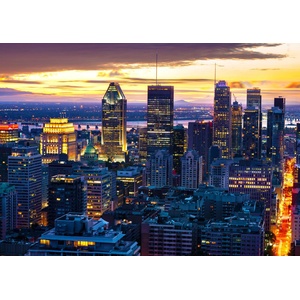 Enjoy - Puzzle Montreal Skyline by Night, Canada - 1 000 piese