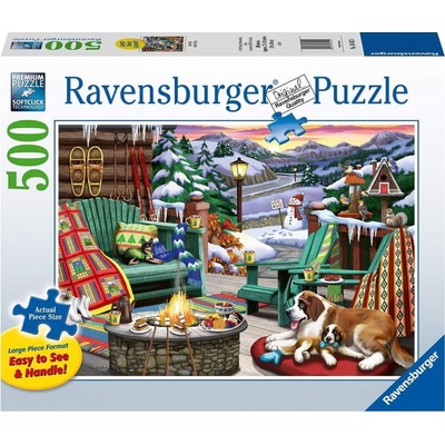 RAVENSBURGER Útulná místa Po celém dnu XXL 500 dielov