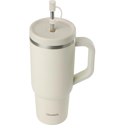 Qwetch Travel cup isotherme inox matný 900 ml Sand