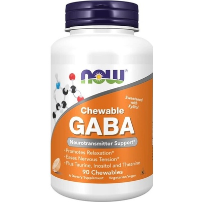 Now Foods GABA Orange Flavor Chewable 90 tabliet