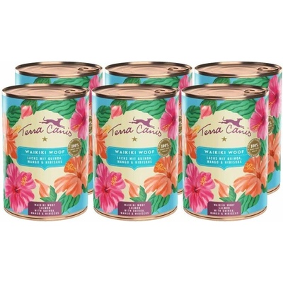 Terra Canis Waikiki Woof Salmon with quinoa mango & hibiscus 6 x 400 g