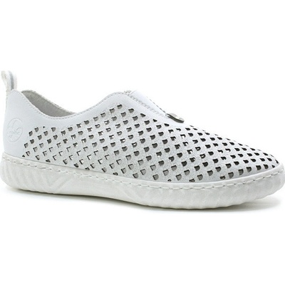 Rieker Dámské mokasiny N0965-80 weiss
