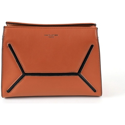 David Jones malá pevná crossbody kabelka 6261-1 hnědá