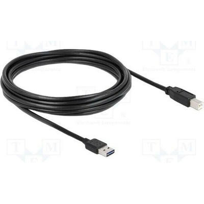 Delock 85553 USB 2.0 USB A zástrčka dvoustranná USB B vidlice 5m