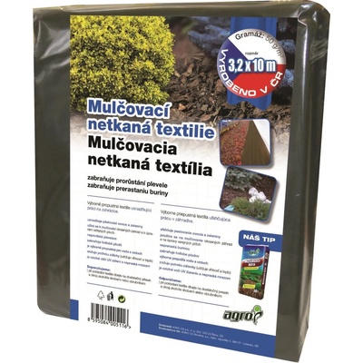 Agro Netkaná mulčovacia textília čierna 50 g, 3,2 x 10 m