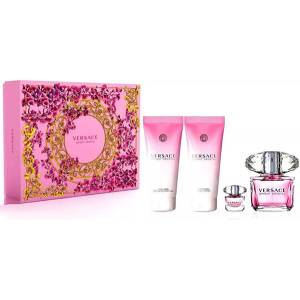 Versace Bright Crystal подаръчен комплект с тоалетна вода 90мл и лосион за тяло 100мл за жени 1 бр