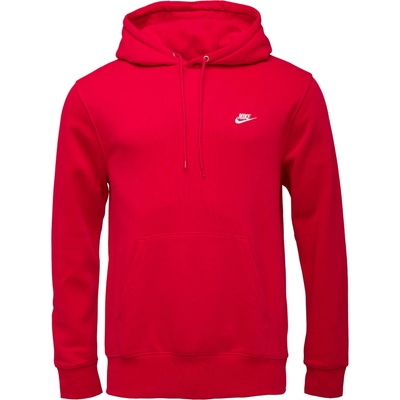 Nike Club Fleece Pullover Hoodie červená