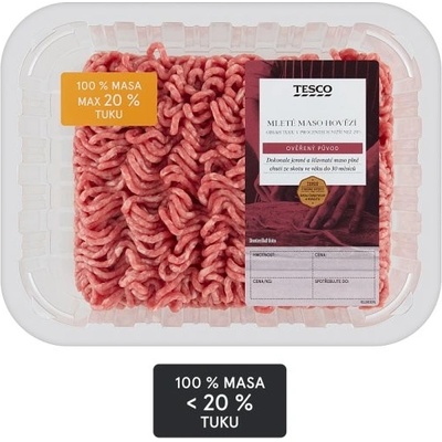 Tesco Mleté maso hovězí 500 g