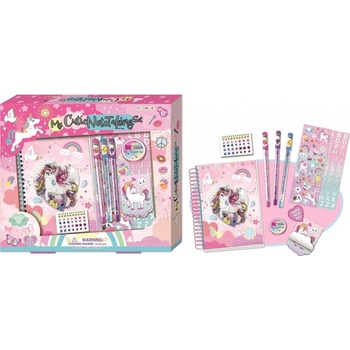 Barevná sada blok s jednorožcem