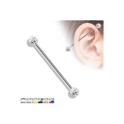 Piercingate industrial piercing PIN00066 čirá