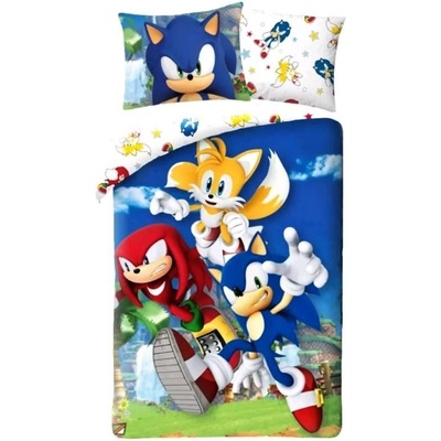 Halantex obliečky Ježko Sonic 100% bavlna 70x90 140x200