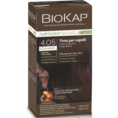 Biokap NutriColor Delicato barva na vlasy 4.05 kaštanovo čokoládová 140 ml