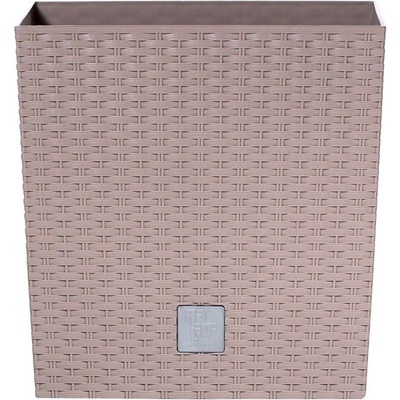 Prosperplast Květináč Rato Low 20 x 20 x 20,2 tmavě béžový