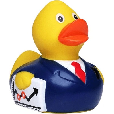 Schnabels Gumená kačička Biznisman 9 cm