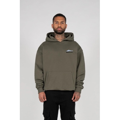 Urban Classics Суичър Wave V. 1 x Heavy Oversized Hoody olive XXLUB-MJG11669-00176 - Бял, размер XXL
